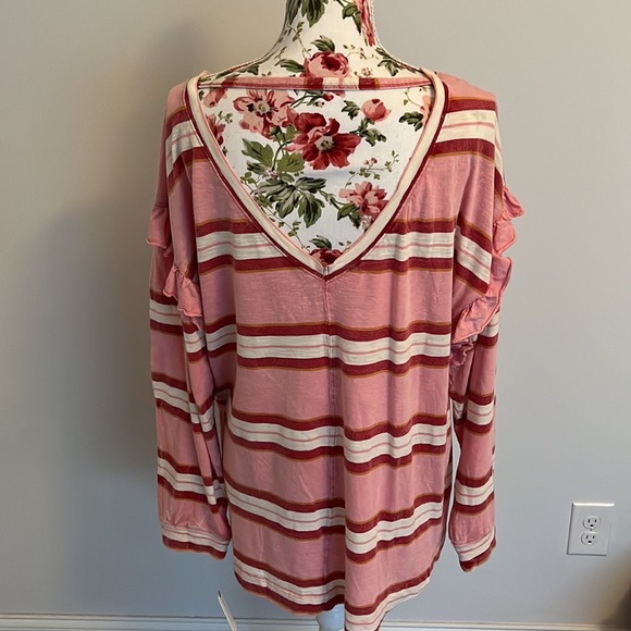 NWT Anthropologie Pilcro Ruffled Open Back Top - Picture 7 of 16